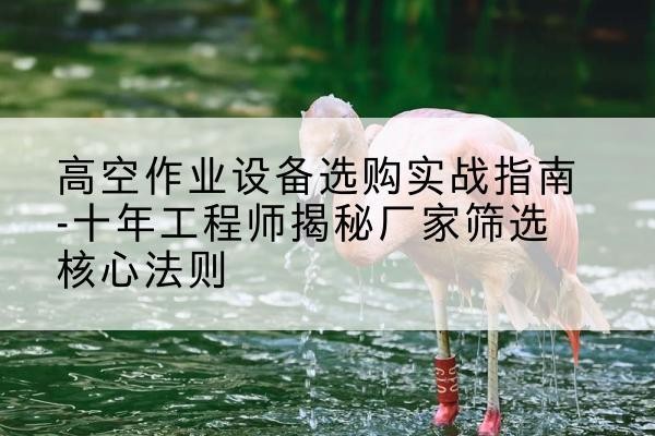 龙口剪叉式升降机厂家-高空作业设备选购实战指南-十年工程师揭秘厂家筛选核心法则