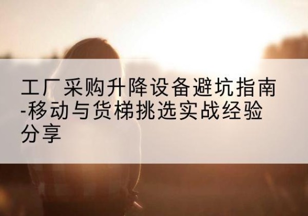 龙口移动式升降机怎么选-工厂采购升降设备避坑指南-移动与货梯挑选实战经验分享